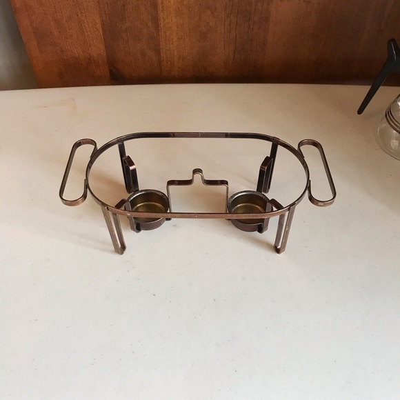 Vintage 1950’s Inland Glass Works Waffle Set Twin Warmer Stand & Sunbeam Servers - Picture 6 of 7